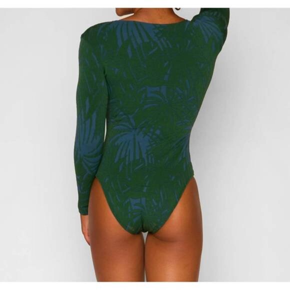 Seea Valentina Surf Suit in Jardim Beach Swimsuit Blue Green Women's Sz M B25 - Picture 5 of 10